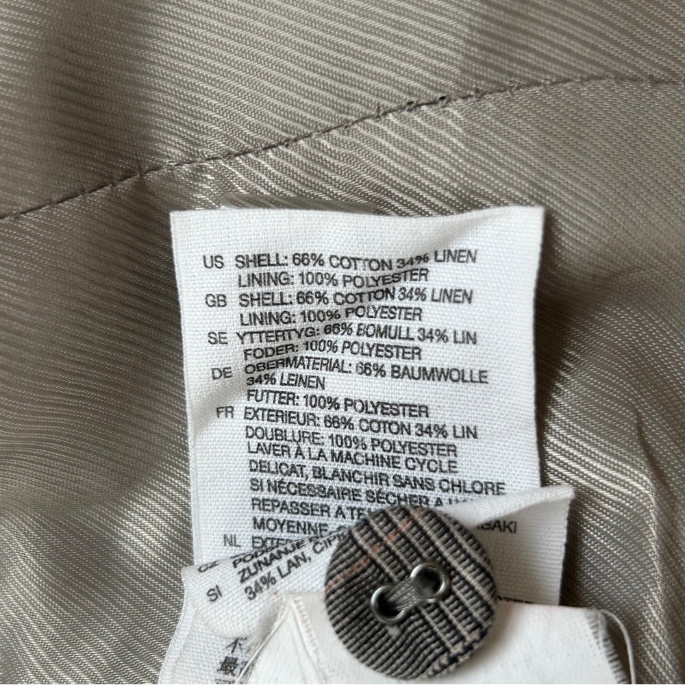 Tweed Vest🤎Cotton/Linen🤎Vintage 90’s - Picture 4 of 7